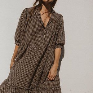 Esby Philippa Dress in Autumn Gingham